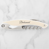 Champagnerfarbe Personalisiert Hochzeit Bridesmaid Kellnermesser (Vorderseite)