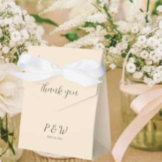 Champagnerfarben Personalisiert Monogram Wedding Geschenkschachtel