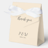 Champagnerfarben Personalisiert Monogram Wedding Geschenkschachtel (Vorderseite)