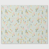 Champagnerfeiern auf hellgrün geschenkpapier (Flach)