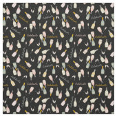 Champagnerfeiern auf schwarz stoff (Muster)