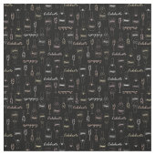 Champagnerfeiern auf schwarz stoff (Muster)