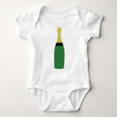 Champagnerflasche Baby Strampler (Vorderseite)
