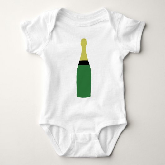 Champagnerflasche Baby Strampler (Vorderseite)