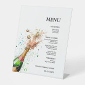 Champagnerflasche Brautparty Party Sockelschild (Vorderseite)