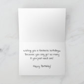 Champagnerflasche Geburtstag Karte (Innenseite)