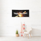 Champagnerflasche Neujahr Banner (Insitu)