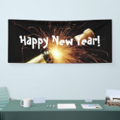 Champagnerflasche Neujahr Banner (Messe)