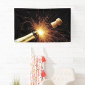Champagnerflasche Neujahr Banner (Insitu)