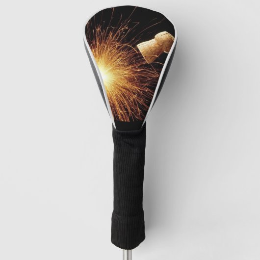 Champagnerflasche Neujahr Golf Headcover (Vorderseite)