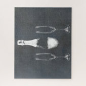 Champagnerflasche Puzzle (Vertikal)