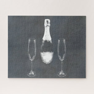 Champagnerflasche Puzzle