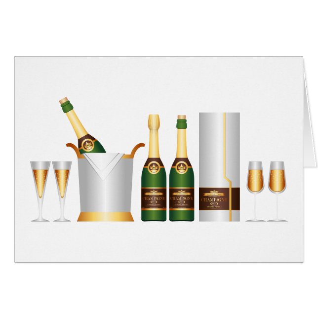 Champagnerflaschen (Vorderseite (Horizontal))