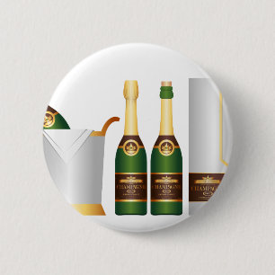 Champagnerflaschen Button
