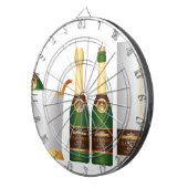 Champagnerflaschen Dartscheibe (Vorderseite rechts)