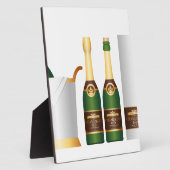 Champagnerflaschen Fotoplatte (Seite)
