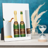 Champagnerflaschen Fotoplatte (Seite)