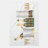 Champagnerflaschen Geschirrtuch (Vertikal)