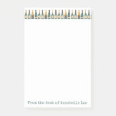 Champagnerflaschen Post-it Klebezettel (Vorderseite)