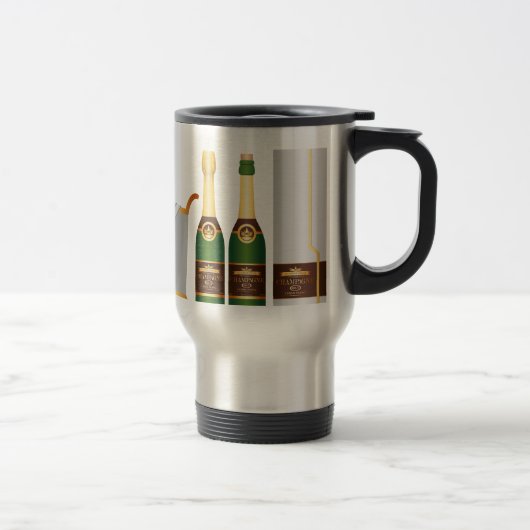Champagnerflaschen Reisebecher (Rechts)