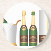 Champagnerflaschen Untersetzer (Vorne)