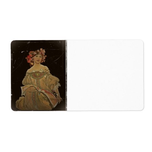 Champagnerfrau auf schwarz (Vorne)