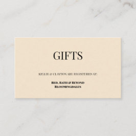 Champagnergeschenk Registrierungskarte Begleitkarte