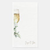 Champagnerglas Personalisiert Serviette (Vorderseite)