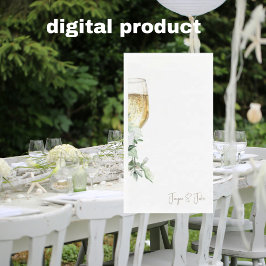 Champagnerglas Personalisiert Serviette