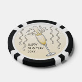 Champagnerglas Pokerchips (Einzeln)