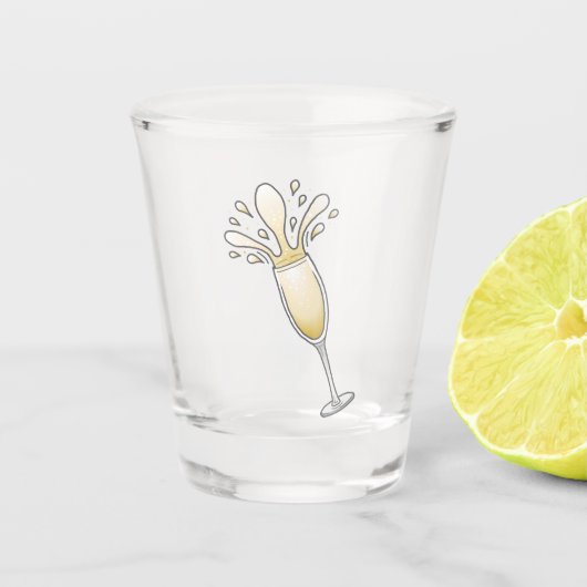 Champagnerglas Schnapsglas (Vorderseite)