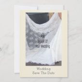 Champagnergläser Hochzeit Save The Date (Vorderseite)