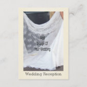Champagnergläser Hochzeitsempfang Begleitkarte (Vorderseite)