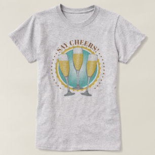 Champagnergläser T-Shirt