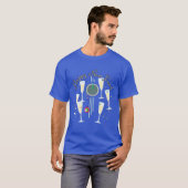 Champagnergläser und Silvester Countdown T-Shirt (Vorne ganz)
