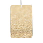 Champagnergold Imitat Glitzer Glitzern Monogram Autolufterfrischer (Rückseite)