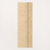 Champagnergold Imitat Glitzer Glitzern Monogram Yogamatte (Rückseite)