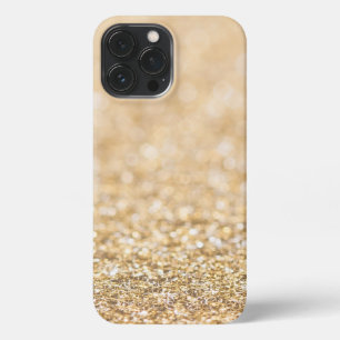 Champagnergold Imitate Glitzer Glitzern iPhone 13 Pro Max Hülle