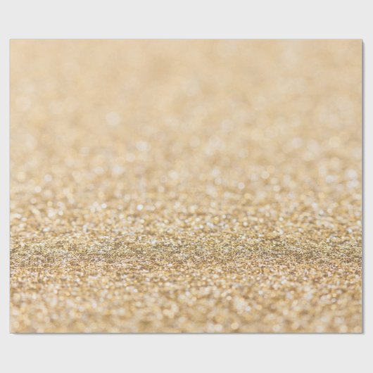 Champagnergold leichte Imitate Glitzer Glitzern Geschenkpapier (Flach)