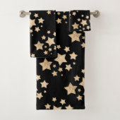 Champagnergold leichte Imitate Glitzer Glitzern St Badhandtuch Set (Insitu)
