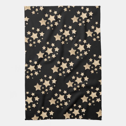 Champagnergold leichte Imitate Glitzer Glitzern St Geschirrtuch (Vertikal)