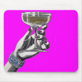 Champagnerhandglas Mousepad (Vorne)
