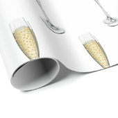 Champagnerhearts Geschenkpapier (Rolleneckpunkt)