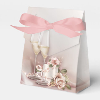 Champagnerhochzeit Geschenkschachtel
