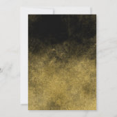 Champagnerjubiläum Einladung Black Gold Silver (Rückseite)