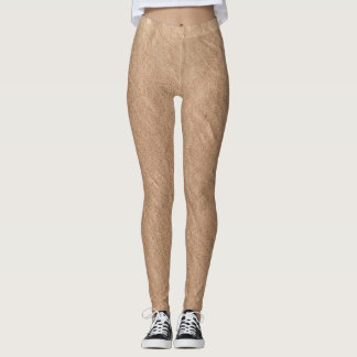 Champagnerlederoberfläche Minimalistisch Champagne Leggings