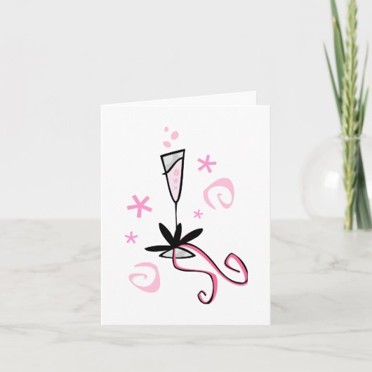 Champagnernotecard Karte (Vorderseite)