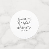 Champagnerpeonys und Parfüm Brautparty Konfetti (Klein Vorderseite)