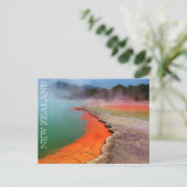 Champagnerpool neu Zealand Postkarte (Stehend Vorderseite)