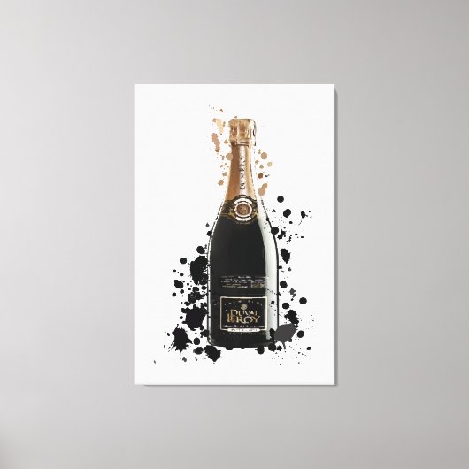 Champagnerprint Leinwanddruck (Vorderseite)